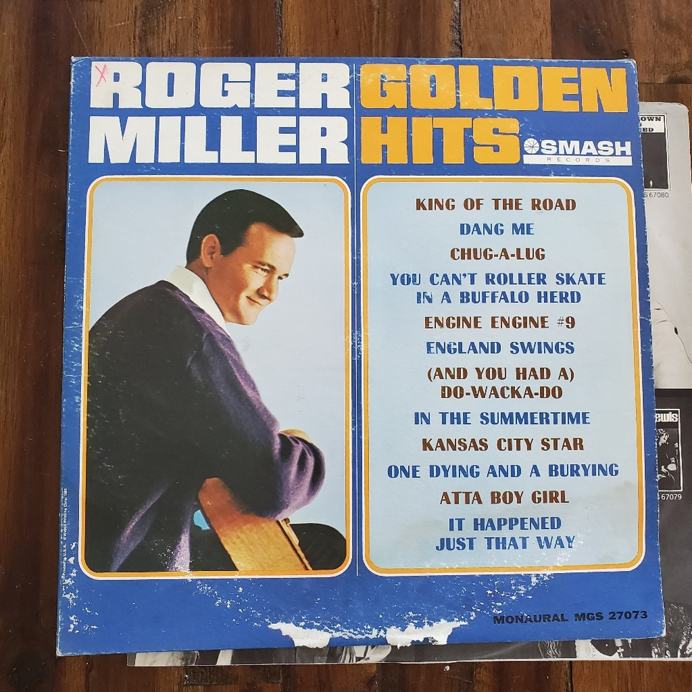 Roger Miller Golden Hits Vinyl Record